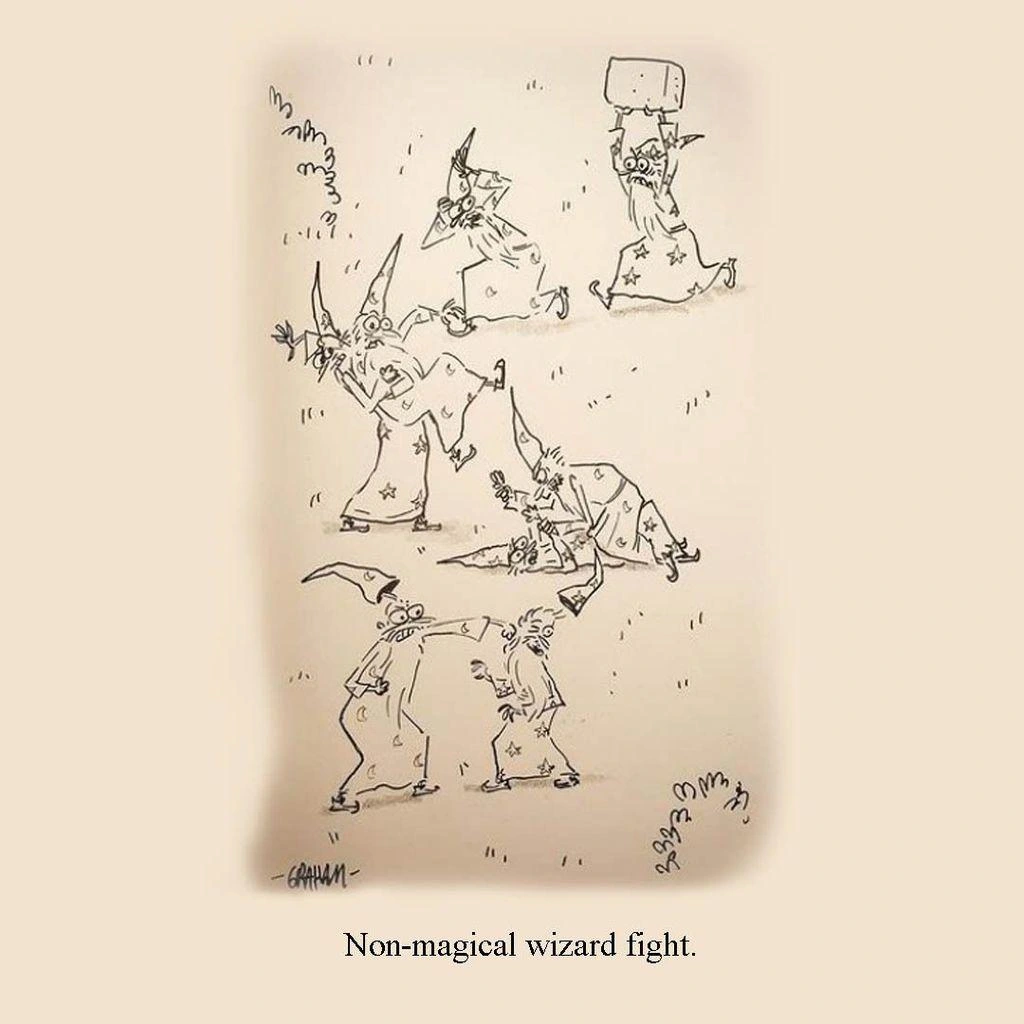 Just old-fashioned tussling.