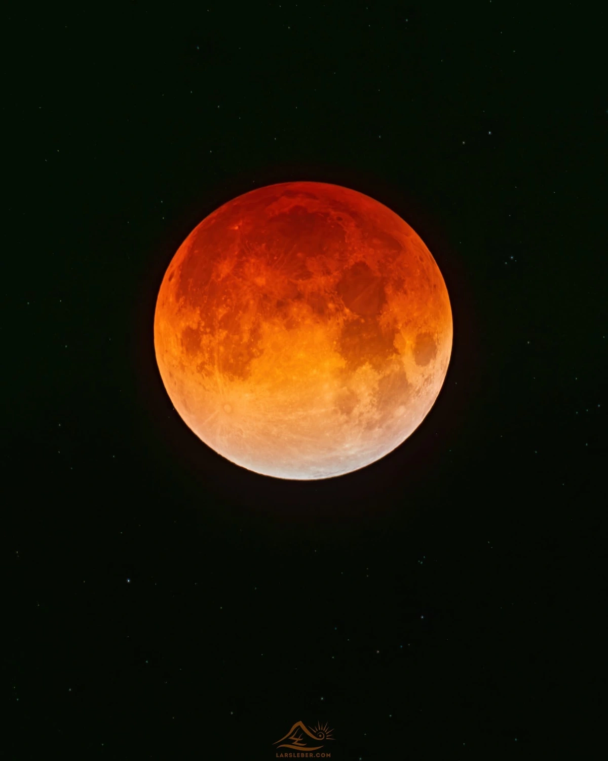 Yesterday's Blood Moon from Westcliff, CO by Lars Leber Photography