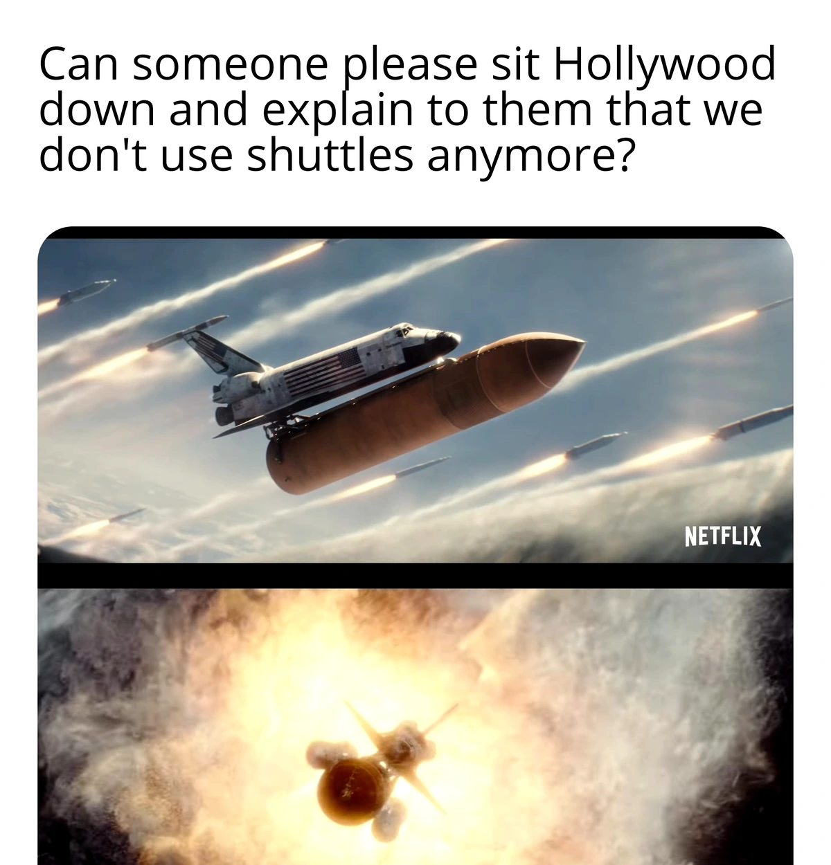 Two trailers in a week... they do know Starship is an option now, right?
